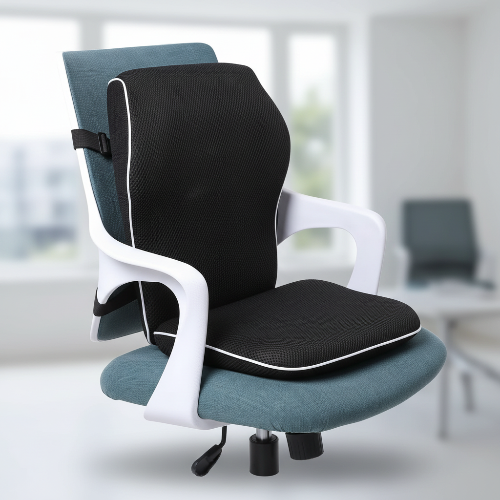Ergonomic Memory Foam Lumbar Support Back Cushion