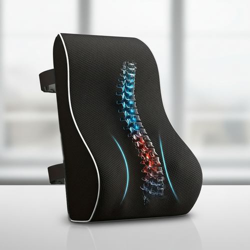 Ergonomic Memory Foam Lumbar Support Back Cushion